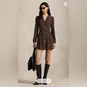 Ralph Lauren Printed Silk Mini Dress, Size 6